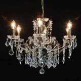 Arabella Shallow French Bronze 6 Arm Chandelier